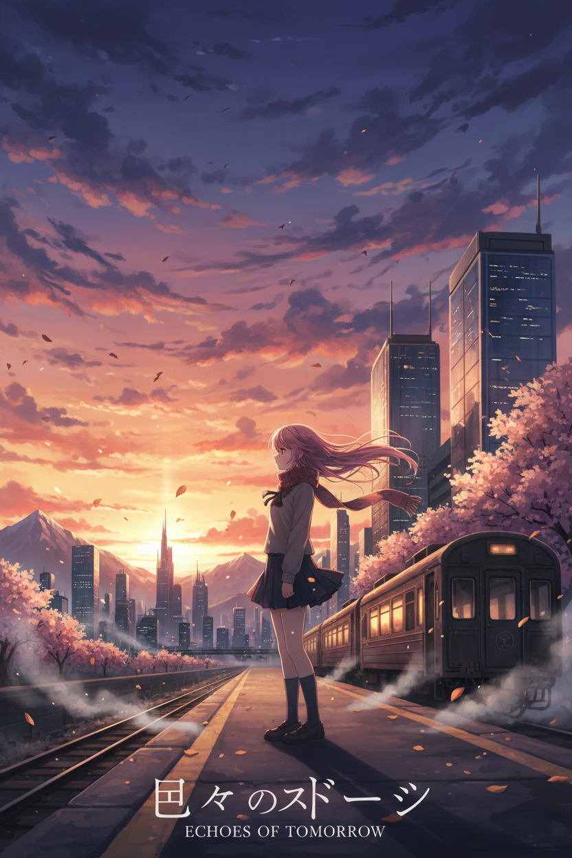 Anime poster prompt example